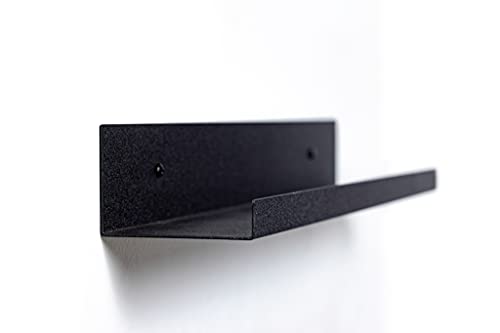 Infinite Design Floating Metal Wall Shelf – Minimalist Premium Floating Shelves Made In Usa | Easily Mounted, Perfect Floating Shelf For Your Living Room, Kitchen, Bathroom Or Bedroom | Black, 60 Inch #TOP1