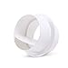 Hon&Guan ø100mm Compuerta Antirretorno Conector de Tubo de Ventilación con Válvula Antirretorno para Extractores, Baño, Kitchen, Ventilación Doméstica, Hidroponía, Blanco (ø100mm)