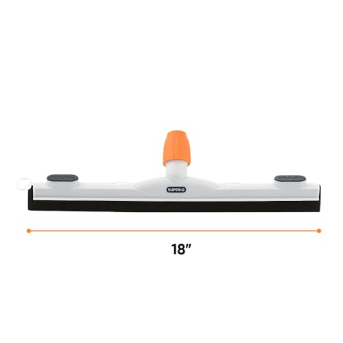 Image of Superio 18 inch Foam Floor Squeegee Head for Concrete, Tile, Laminate, Garage, Bathroom Floor, Window