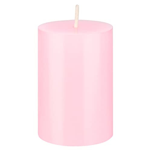 Mega Candles 1 pc Unscented Solid Pink Pillar Candles Hand Poured Premium Wax Candle 2 Inch x 3 Inch Home Dcor Spas Weddings Occasions Party Centerpieces Holidays Vigils Prayers