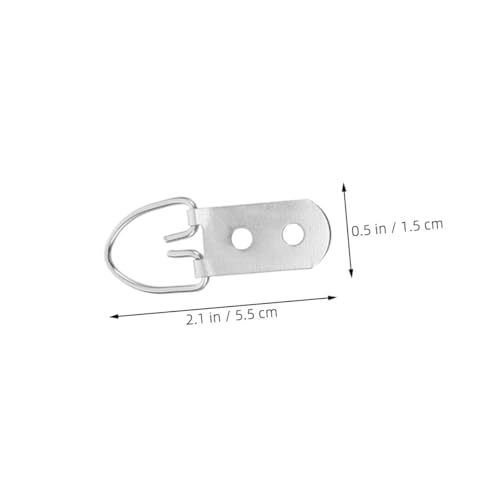 Image of Picture Hanging Hooks,Wall Image Hook,Pcs Heavy Duty D-Ring Picture Hangers Iron Artwork Hangers D-Hook Frame for Wall Decor Mounting Hardware