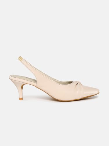 Image of Marc Loire Women Slip on Embellished Pointed Toe Kitten Heel Pumps for Party & Formal Wear