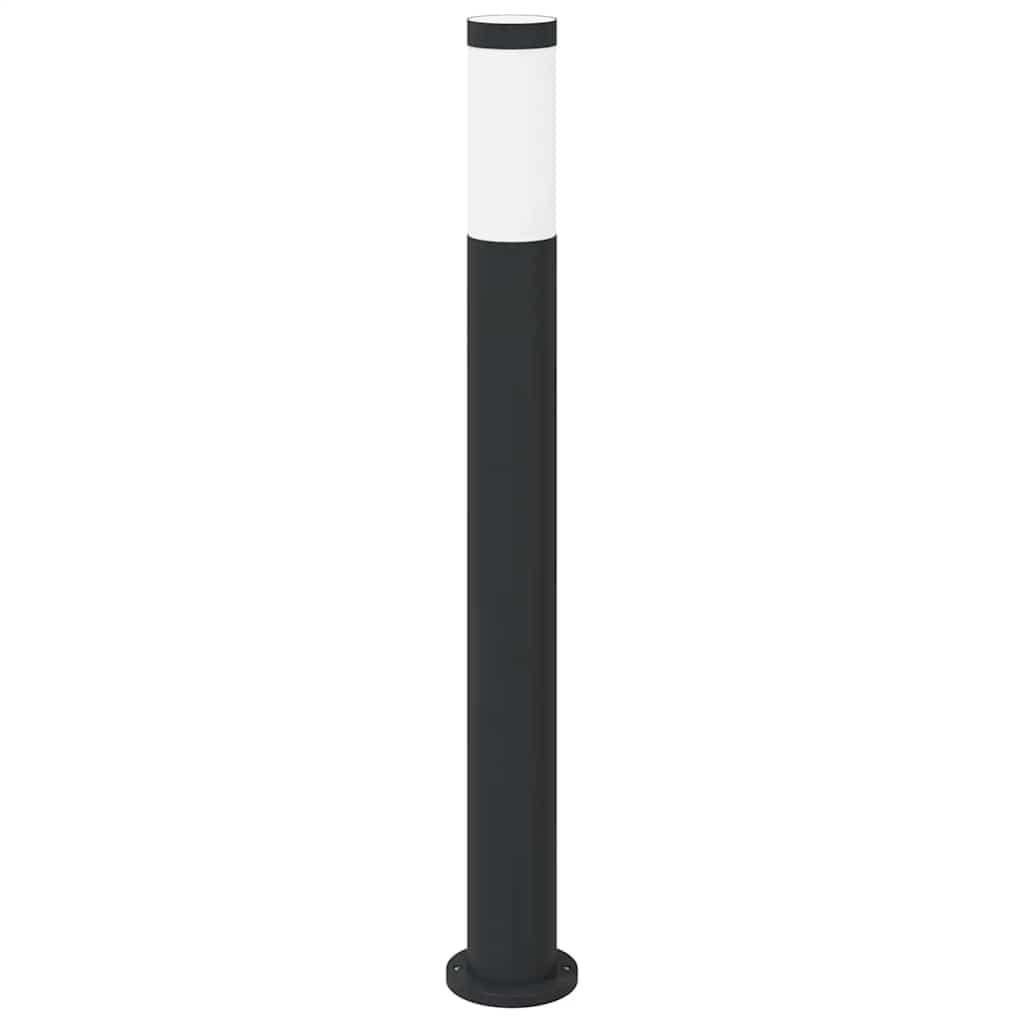 Lampa słupkowa ze stali nierdzewnej, wysokość 80 cm, stopień ochrony IP44, nadaje się do użytku na zewnątrz, nowoczesne oświetlenie tarasu, trwała lampa stojąca do ogrodu i oświetlenia drogi