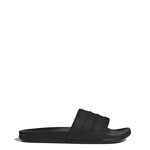 Image of Adidas Men's Adilette Cf+ Mono Cblack, Cblack and Cblack Flip-Flops and House Slippers - 12 UK /India (47.33 EU)
