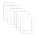 nielsen Conservation Passepartout 1,5 mm, set di 5, formato esterno 13x18 cm per immagini 9x13 cm, bianco polare con struttura