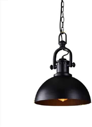 Lustre suspension noir vintage E27 style rétro indus pour couloir et café