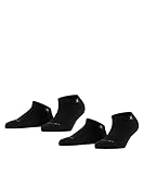 Burlington Sneaker Everyday 2-Pack Baumwolle Damen schwarz grau viele weitere Farben verstärkte Sneakersocken ohne Muster atmungsaktiv dünn fein im Multipack ONE-SIZE-FITS-ALL als Geschenk 2 Paar