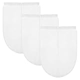 FUBESK Paquete de 5 bolsas de filtro de malla fina de nailon reutilizables para café, té, cerveza, jugo, yogur, almendras, soja, leche de avena, 3 tamaños