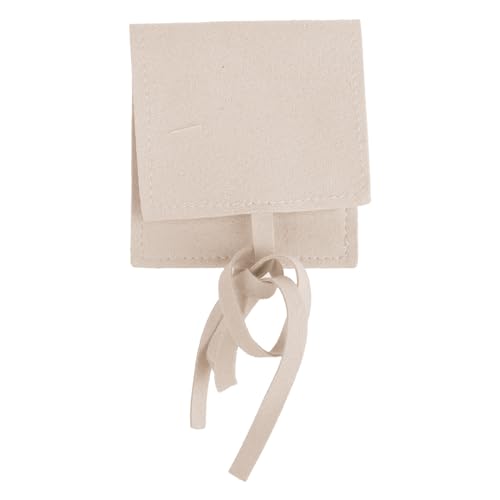 ohodhmnu Bolsa de embalaje de joyería de microfibra suave para collares, aretes, anillos, cinta de almacenamiento