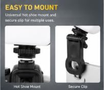 Image of LED Mini Fill Light with Universal Clip Mount, Portable Camera Light for Smartphone, Laptop & DSLR, 3 Brightness Levels, Soft Diffused Light for Video Calls, Selfies(Battery Not Included)