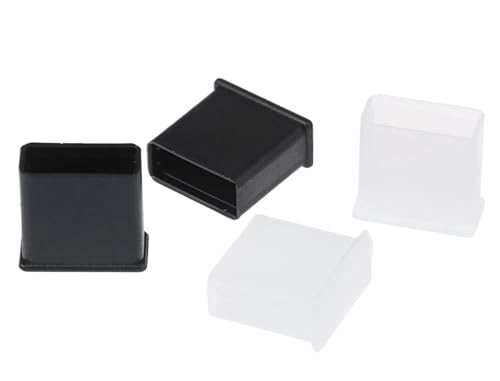 Tapones antipolvo USB de alta calidad: 100 protectores impermeables macho color blanco