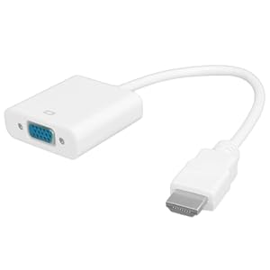 CHICIRIS HD-Multimedia-Schnittstelle zu VGA-Adapter-Konverterkabel, Leistungsstarke Hochauflösende Bildqualität für Desktop-Laptop-, Langlebiges ABS-Transfer-Material, für Arbeits- und Privatkomfort