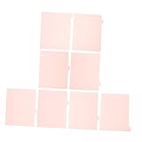 WEKAMOS Intercalaires de Classeur en Plastique A4 3 Anneaux 6 Onglets pour Organisation Bu...