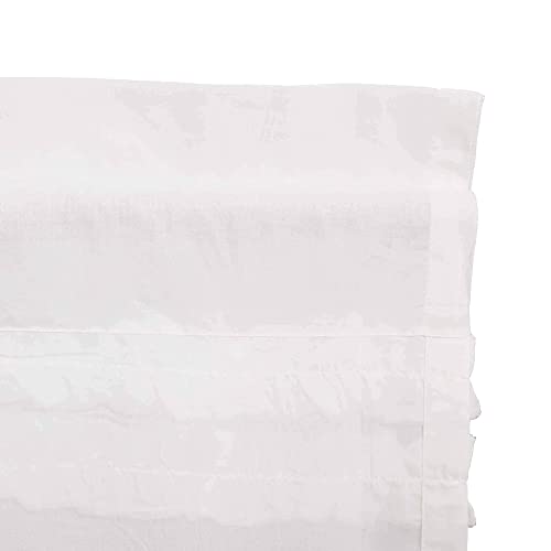 VHC-Brands-Farmhouse-Swag-Pair-White-Rod-Pocket-Ruched-Kitchen-Window-Curtains VHC Brands Farmhouse Swag Pair White Rod Pocket Ruched Kitchen Window Curtains