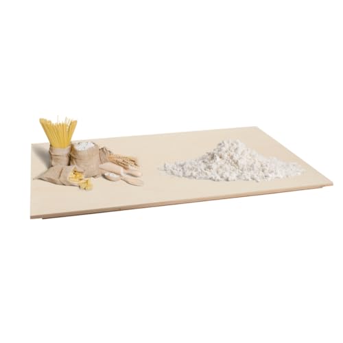 Mottiwood Spianatoia in Pioppo, Stendipasta Fresca, Pizza e Dolci, 100x75, Con Gradino Antiscivolo, Impastare e Stendere, Made in Italy (100x75)