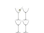 LSA International Borough Martini Glass 195 ml Clear | Set of 4 | Dishwasher Safe | BG08