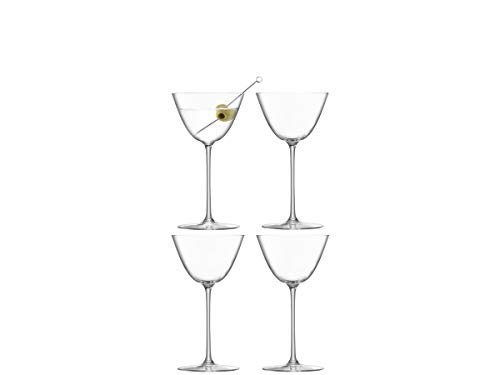 LSA BG08 Borough Martini Glass 195 ml Clear x 4