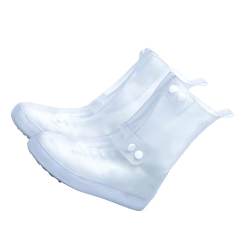Lurrose Cubrezapatos Impermeables de Pvc para Adultos, Cubrebotas Antideslizantes y Resistentes, Talla L (36/37), Alta Protección contra Agua y Suciedad, Ideales para Exteriores y Lluvia