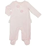Clasix Beginnings Baby Girls Pink Footed Coverall