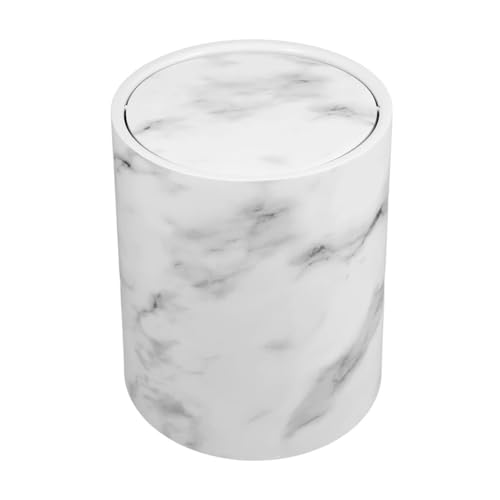 Caneca de basura con tapa oscilante 12 litros negra miniatura 4