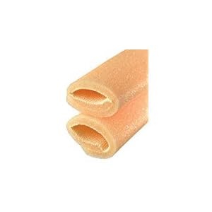 CHIROPODY TOE FOAM / TUBULAR FOAM / CORN EN BUNION PROTECTOR 1 x 25 cm LENGTH MET OVERLAP SIZE CX 21 MM