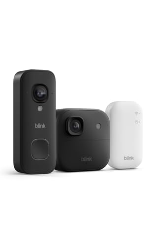 Image of Blink Wired Doorbell 2K+ (all-new) and Outdoor 2K+ (newest model) - 2K video, enhanced audio. Sync Module Core included (Black)
