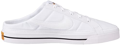 Nike Court Legacy Mule Womens Shoes Size 7, Color: White/Black #TOP3