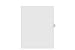 Kleer-Fax Letter Size Individually Numbered 1/25th Cut Side Tab Index Dividers, 25 Sheets per Pack, White, Number 62 (91062)