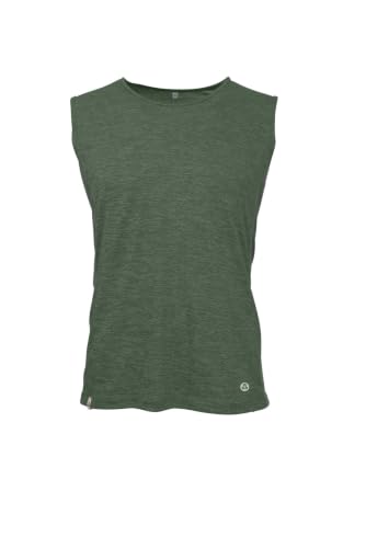 Débardeur homme Maul Ammersee Fresh vert printemps ultra léger et stretch
