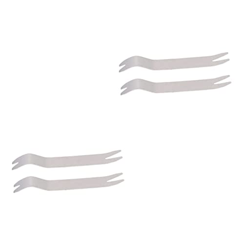 Gadpiparty 4pcs Stainless Steel Trim Removal Tools Kit -scratch Panel Dash Pry Tools for Automotive Use Lightweight Compact Design for Easy Storage