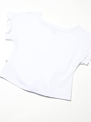 Blusa Básica Infantil Menina Manga Curta Branco 014
