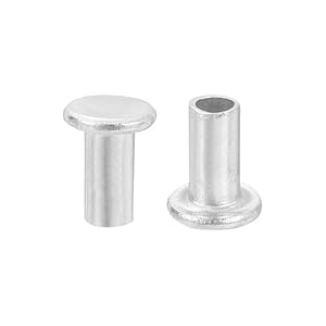 Quarkzman 50 Stück Aluminium Halbhohlnieten