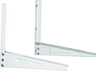 Tafta Heavy Duty Air Conditioner Outdoor Ac Stand for 1 Ton, 1.1 Ton, 1.2 Ton, 1.5 Ton, 2 Ton Outdoor Units (Pack of 1,Silver) (Wall AC Stand, 50cm x 16cm).