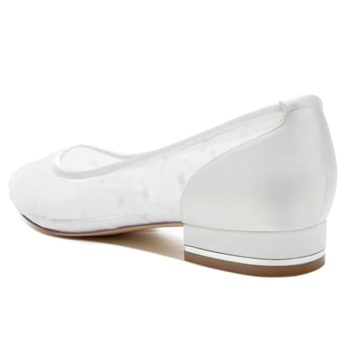 TarfiC Women's Round-Toe Knit Ballet Flats - Washable Slip-On Dress Shoes for Business Casual, Office Wear, Work, & Wedding Occasions2