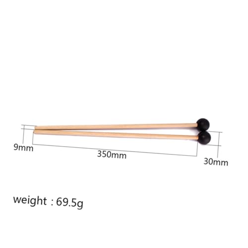 Baquetas para percusión con cabeza de goma elástica miniatura 5