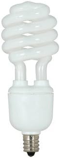 (Pack of 6) Satco S7364, 13-Watt Candelabra Base T2 Mini Spiral, 2700K, 120V, Equivalent to 60-Watt Incandescent Lamp for Enclosed Fixtures, Compact Fluorescent Bulb