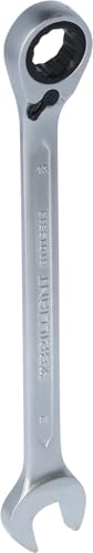 BRILLIANT TOOLS BT013813 Clés polygonales à cliquet contre-coudées, 13 mm [Powered by KS TOOLS]