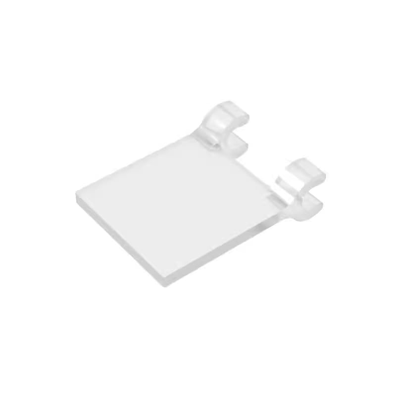 2335 Ornaments Flag 2x2 Square [Thin Clips] 50 Pieces GDS-1406 Compatible with Lego Building Blocks Color:Trans-Clear