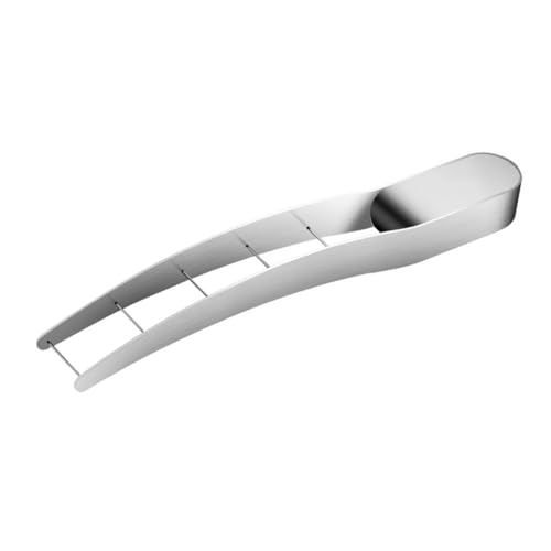 ABOOFAN 1Pc Stainless Steel Watermelon Cutter Tool Creative Melon Slicer for Effortless Cubes for Summer Gatherings for Watermelon and Muskmelon