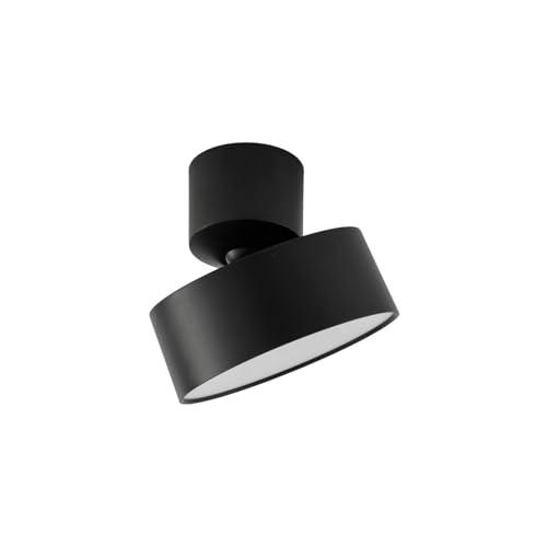 Lindby LED Proyector, foco Nivoria (Moderno) en Negro hecho de Aluminio e.o. para Salón & Comedor (1 llama, empotrado lámpara techo pared