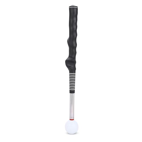 TengXiCLP Golf Swing Grip Trainer, Weighted Golf Training Aid, Telescopic