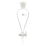 El embudo de decantación está fabricado con vidrio de borosilicato de alta calidad, muy resistente a la corrosión, y el diseño cónico garantiza una separación eficaz.