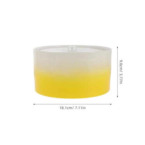 Fontaine à eau pour animaux en céramique jaune dégradé 1300 ml - 3