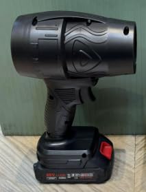 Image of Violent 35000PA Cordless Handheld Power Fan Black Battery Operated with Charger Manual