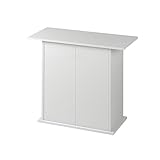 Ferplast Mobile supporto per acquario STAND DUBAI 80 con ante e ripiano, Piedini regolabili, Piano resistente all’acqua, 81 x 36 x h 73 cm, Legno Bianco