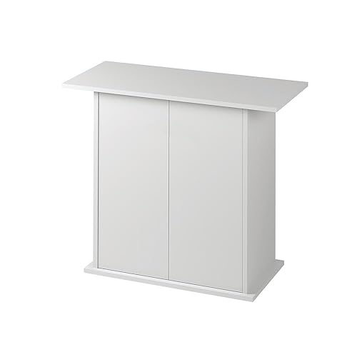 Ferplast Meuble pour aquarium STAND DUBAI 80 avec portes et étagère, pieds réglables, étage résistant à l'eau, 81 x 36 x h 73 cm, bois blanc