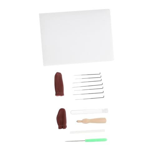 ERINGOGO Felting Fabric Tools 1 Set Felting Needles Wool Felt DIY Craft Supplies Replacement Needles Comfortable Ergonomic Grip Random