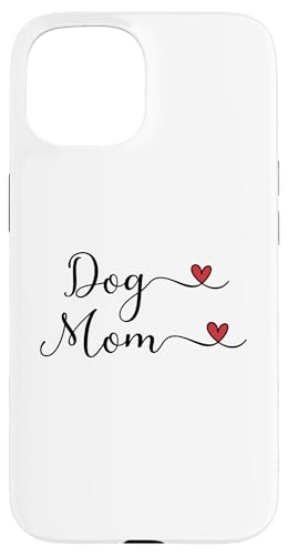 Dog Mom - I heart Dogs �^�C�|�O���t�B�f�U�C�� �X�}�z�P�[�X iPhone 15 �p