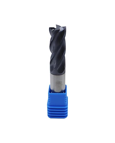 Image of 1 /2'' Carbide Square End Mill, 4 Flute, AlTiN Coating, End Mill Bits for Alloy Steels and Hardened Steels, HRC 45 Deg, CNC Router Bit -2pcs