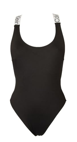 Calvin Klein Maillot de Bain Une Pièce Femme Noir à Lacets Croisés ZW0ZW02152